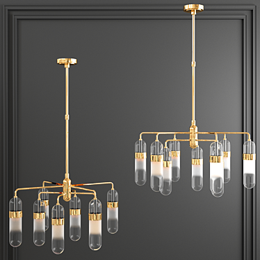 Elegant Norman Chandelier Collection 3D model image 1 