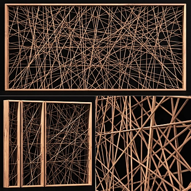 Polygon Branch Partition Frame 3D model image 1 