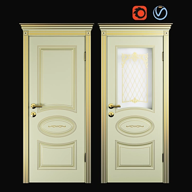 Aria Classic Doors by VIVA 3D model image 1 