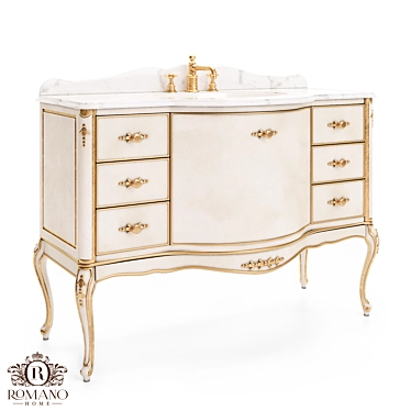 Sophie Bathroom Cabinet: Handcrafted Elegance 3D model image 1 