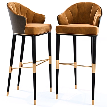 Sleek Ellis Bar Stool | Private Label 3D model image 1 