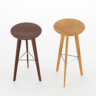 Modern Minimalist Zanotta Ido Chairs 3D model image 1 