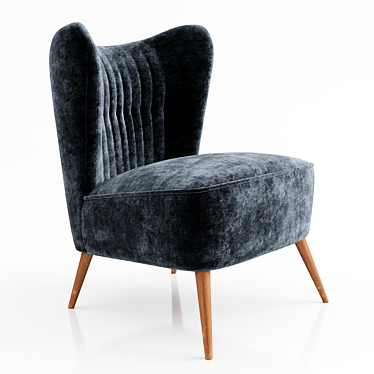 Elegant Fauteuil Cocktail Chair - Perfect for Cozy Nights 3D model image 1 