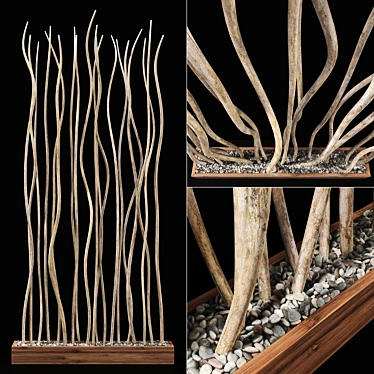 Thick Branch Planter Fundament 3D model image 1 