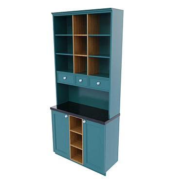 Classic Style Wine Cabinet 3D model image 1 