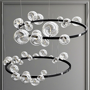 Illumina Circle Pendant Chandelier 3D model image 1 