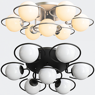 ST Luce Galio 7-light Chandelier 3D model image 1 