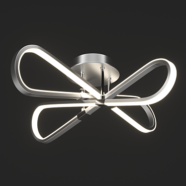 BUCLE Ceiling Lamp: Stylish, LED, Silver/Chrome (OM) 3D model image 1 