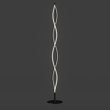 Sahara Floor Lamp: Dimmable LED, Warm Light 3D model image 1 