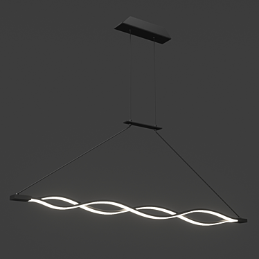 Sahara Om LED Chandelier 3D model image 1 