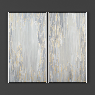 Two Frame Collection: 1000x540mm Size & 2000x2000 Pixel Textures 3D model image 1 