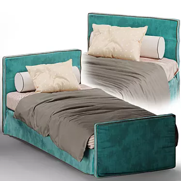 Flexteam Step Single Bed 3D model image 1 