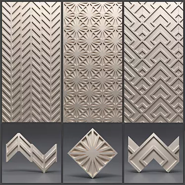 Gypsum 3D panel