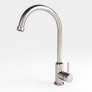 Stainless Steel Kitchen Faucet 3D model image 1 