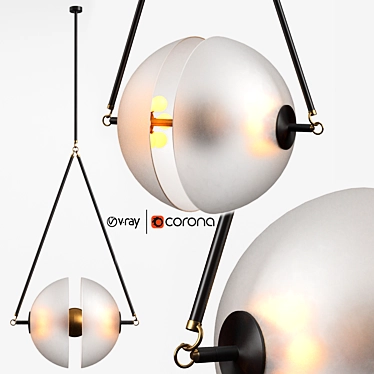 Elegant Synapse Lamp by Apparatus 3D model image 1 