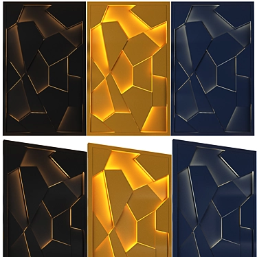 Elevate your space with 3D Wall Panel 3D model image 1 
