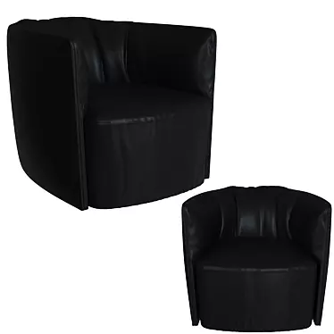 Poliform Santa Monica Armchair: Sleek Design, Ultimate Comfort 3D model image 1 