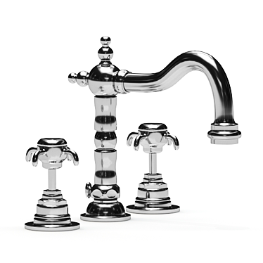 Elegant Chrome Lavatory Faucet 3D model image 1 