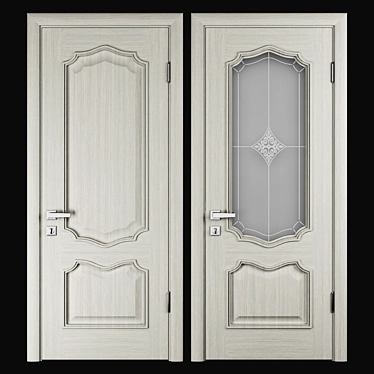 Elegant Premiere Doors 3D model image 1 