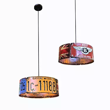 Industrial Bentley Pendant Light 3D model image 1 