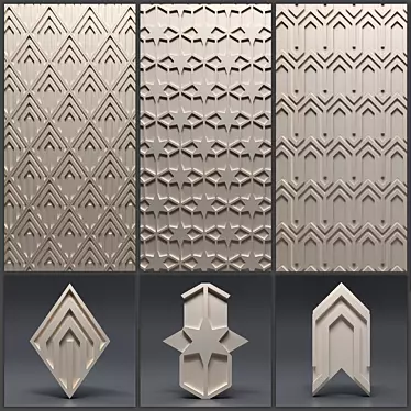 Gypsum 3D panel