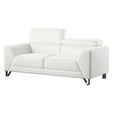 Elegant Compact Sofa 3D model image 1 