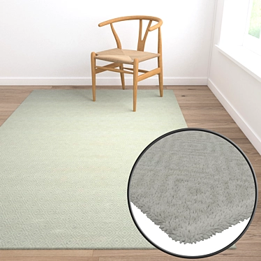 High-Quality Carpets Set 3D model image 1 