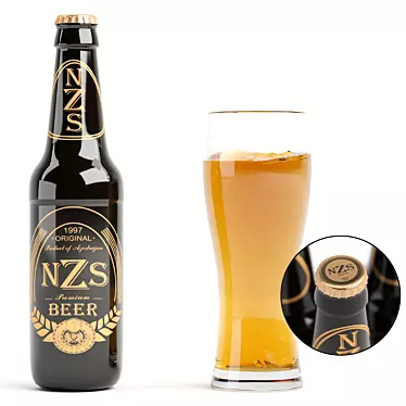 Authentic Azerbaijani Beer | NZS 3D model image 1 