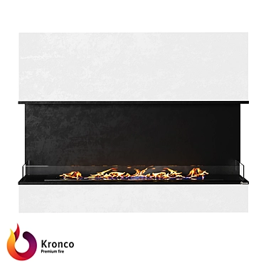 Kronco Classik Front 1200 - Stylish Biofireplace 3D model image 1 