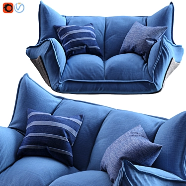 Comfy Sofa: High Detail, 3D Max Files 3D model image 1 