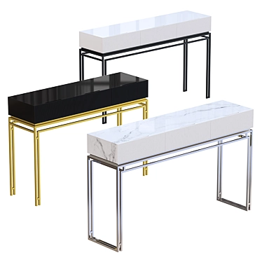 Stylish Console Table "Aura" - Multiple Sizes & Colors 3D model image 1 