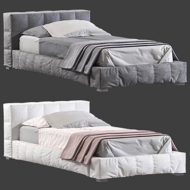 Squared Bed by Bonaldo 3D model image 1 