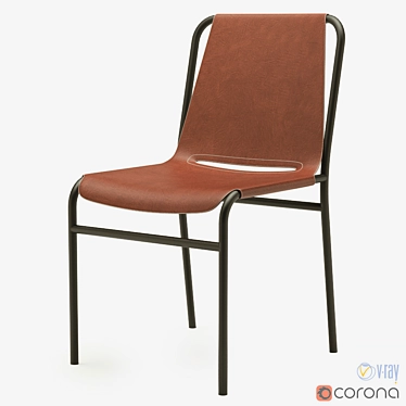 OX Denmark September Dining Chair: Sleek and Stylish Design 3D model image 1 