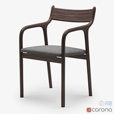 Sleek Miyazaki Pepe Chair 3D model image 1 