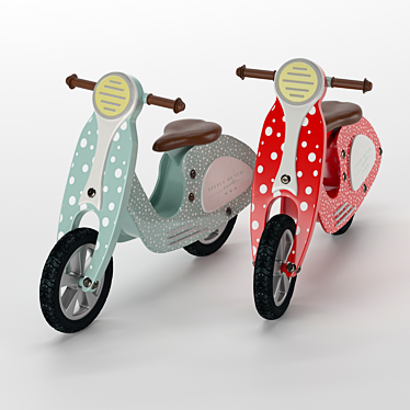 Little Dutch Kids Scooter 3D model image 1 
