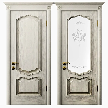 Elegant Prestige Classic Doors 3D model image 1 