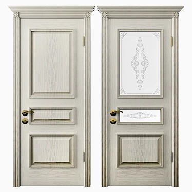 Elegant Vienna Door Collection 3D model image 1 