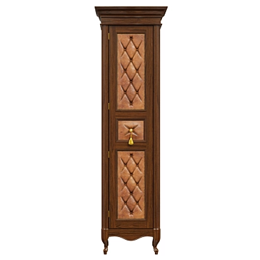 Classic Wood Wardrobe 3D model image 1 