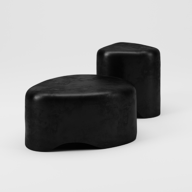 Henge Pebble Tables: Sleek and Modern 3D model image 1 