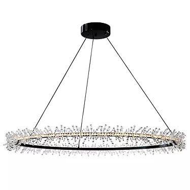 Cadenza LED Round Chandelier 3D model image 1 