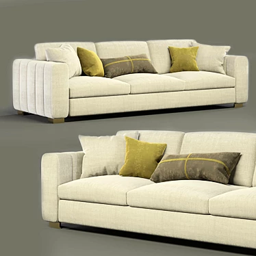 Elegant Flexform Beauty Sofa 3D model image 1 