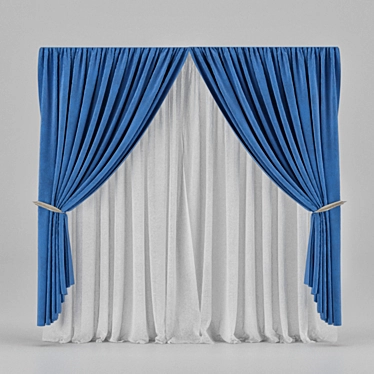 Elegant Drapery: Transform Your Space 3D model image 1 