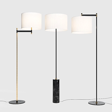 Imagin Illuminations: Floor Lamp Collection 3D model image 1 