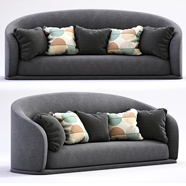 Anderson Gray-White Sofa 3D model image 1 