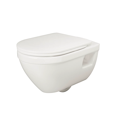 Ceramica Nova Life: Wall-Hung Toilet 3D model image 1 