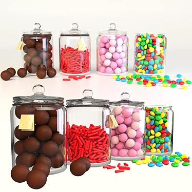 Delicious Candy Bar in Multiple Formats 3D model image 1 