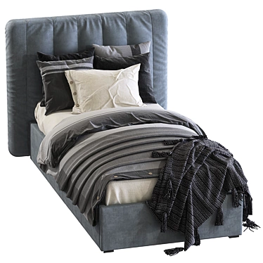 RH Modena Bed 2: Sleek & Stylish Single Bed 3D model image 1 