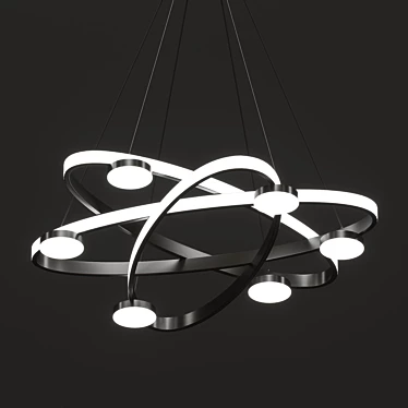 Chic Ring Pendant Light 3D model image 1 