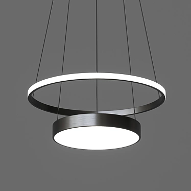 LED Ring Chandelier - Chance One 3D model image 1 