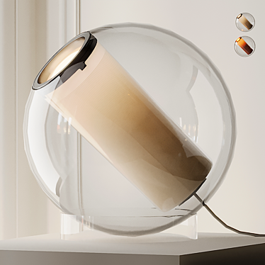 Sleek Bel Occhio 16" Table Lamp 3D model image 1 